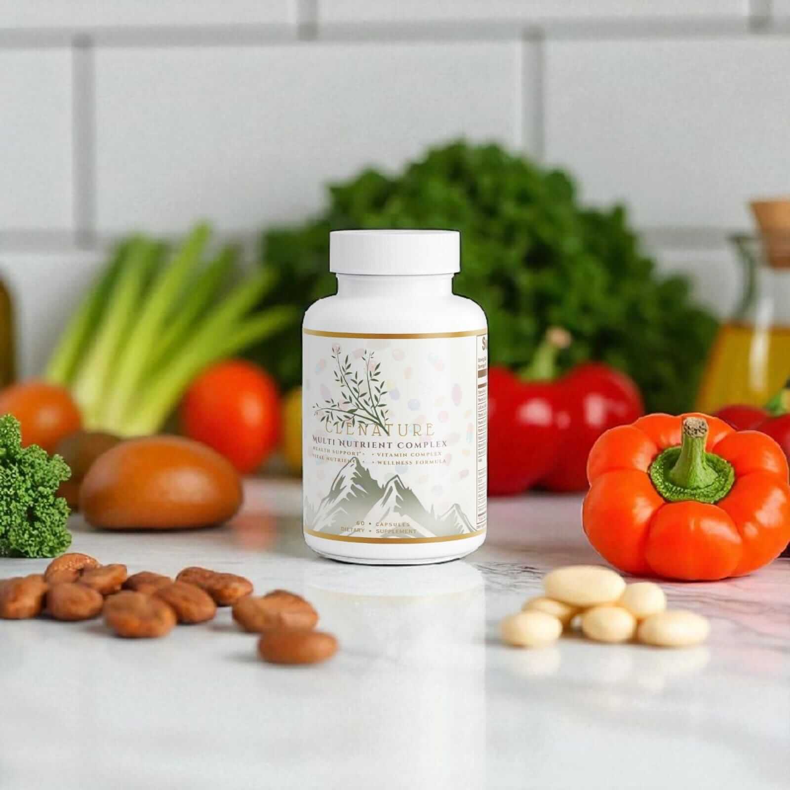 Multi Nutrient Complex vitamin supplement bottle